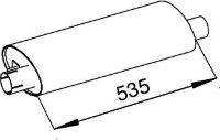 51310 DINEX 000.491.1099 MERCEDES Глушитель