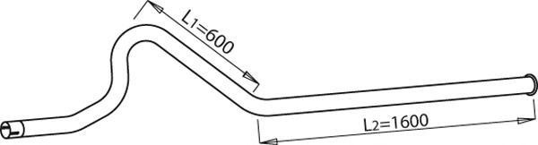 52628 DINEX 674.492.6604 MERCEDES Конечная труба