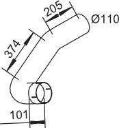 53763 DINEX 652.492.8307 MERCEDES Конечная труба