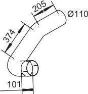 53763 DINEX 652.492.8307 MERCEDES Конечная труба