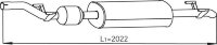 56325 DINEX 901.490.1819 MERCEDES Глушитель