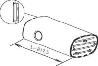 64375 DINEX 5010317268 RENAULT Глушитель