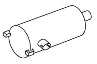 54307 DINEX 671.490.0001 MERCEDES Глушитель