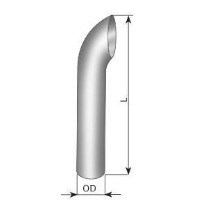 91402 DINEX PIPE STAINLESS OD 102,0 mm L=1000 mm Труба