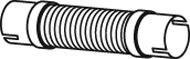 53268 DINEX 11006243 MERCEDES Гофра с фланцами