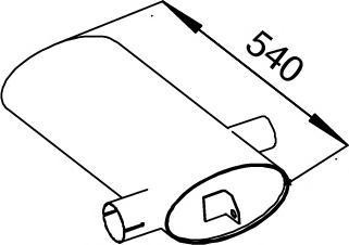 51313 DINEX 000.491.0199 MERCEDES Глушитель