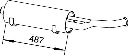 51314 DINEX 421.490.0601 MERCEDES Глушитель