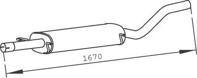 56336 DINEX 639.490.5981 MERCEDES Глушитель