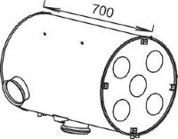 80444 DINEX 1676642 VOLVO Глушитель