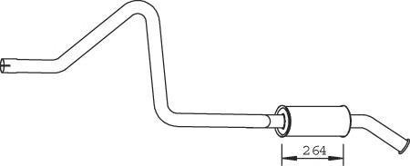 36322 DINEX PBU1904 Глушитель
