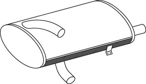 50493 DINEX 600.490.0201 MERCEDES Глушитель