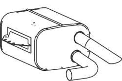 40325 DINEX CATALYTIC SILENCER TO REPLACE 50461 Катализатор/Глушитель