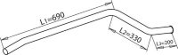 50716 DINEX 309.492.7004 MERCEDES Конечная труба