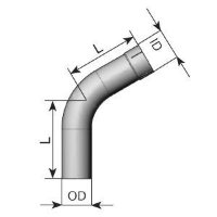 92348 DINEX PIPE BENDING 60'/D 48,0 mm (OD/ID) Колено
