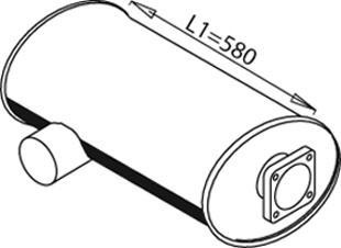 49354 DINEX 81.15101.0201 MAN Глушитель
