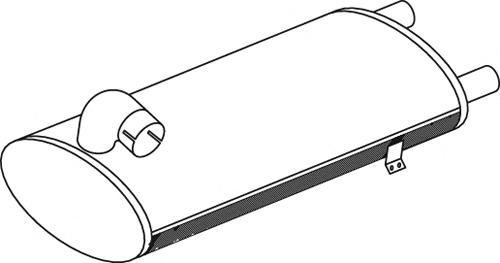 50495 DINEX 618.490.0301 MERCEDES Глушитель
