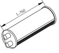 80447 DINEX 8149232 VOLVO Глушитель