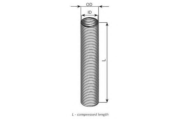 95260 DINEX FLEX.PIPE INOX D 61,0 mm, 2 MTR Гофра из нержавеющей стали L= 2 м