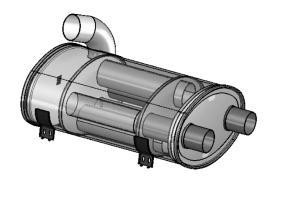 50496 DINEX 618.490.0501 MERCEDES Глушитель