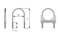 90165 DINEX U-CLAMPS D 165,0 mm У-образный хомут