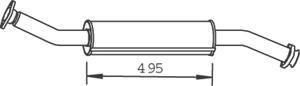 33302 DINEX 1705W5 Глушитель
