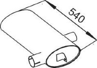 50352 DINEX 000.491.0599 MERCEDES Глушитель