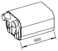 51332 DINEX 628.490.0601 MERCEDES Глушитель