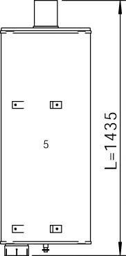 50499 DINEX 948.490.0301 MERCEDES Глушитель