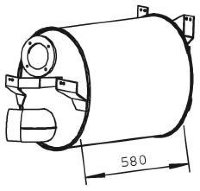 51334 DINEX 628.490.0901 MERCEDES Глушитель