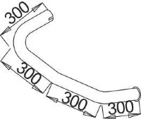 52651 DINEX 617.492.4314 MERCEDES Конечная труба