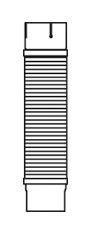 Dinex 28164 1507353 ALT.FLEX IVECO Гофра (нерж) с фланцами D 101,6 mm L=495 mm