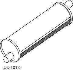 Dinex 21303 649355 DAF Глушитель (=21322)
