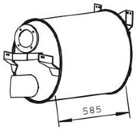 51333 DINEX 628.490.1201 MERCEDES Глушитель