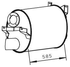 51333 DINEX 628.490.1201 MERCEDES Глушитель
