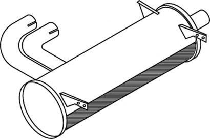 50358 DINEX 357.490.0301 MERCEDES Глушитель