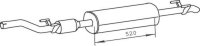 56349 DINEX 901.490.2819 MERCEDES Глушитель