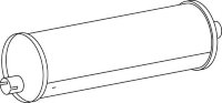 50355 DINEX 620.490.0001 MERCEDES Глушитель