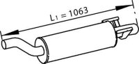 56351 DINEX 906.490.0801 MERCEDES Глушитель