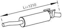 56353 DINEX 906.490.1001 MERCEDES Глушитель