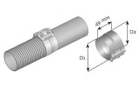 99316 DINEX FLEX CLAMP INOX D 119/114,0 mm Хомут гофры (нерж)