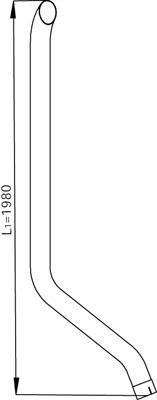 54626 DINEX 940.492.0704 MERCEDES Конечная труба