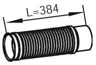 48228 DINEX 81.15210.5008 MAN Гофра (нерж) с фланцами D 115,0 mm L=384 mm