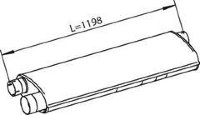 Dinex 28310 4745889 IVECO Глушитель