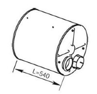 Dinex 21496 1922119 DAF Глушитель