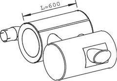 Dinex 28469 41214000 IVECO Глушитель