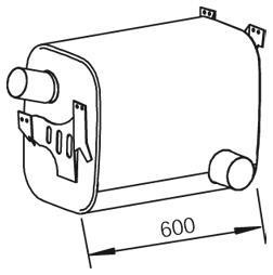 51343 DINEX 628.490.0701 MERCEDES Глушитель